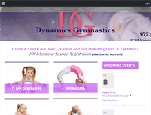 Tablet Screenshot of dynamicsgym.com